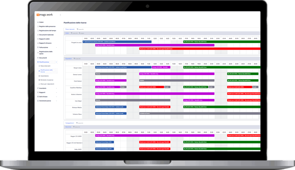 Pianificatore risorse